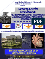 Efectos Fisiologicos de La Ventilacion Mecanica DR Cabrera