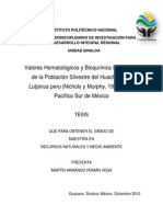 Valores Hematologicos y Bioquimicos, Tesis PDF