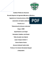 Determinacion Del Peso Molecular