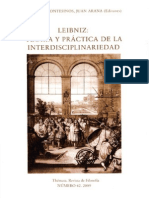 (Thémata. Revista de Filosofía) José L. Montesinos (Ed.)_ Juan Arana (Ed.)-Leibniz_ Teoría y Práctica de La Interdisciplinariedad (Número Monográfico de Thémata. Revista de Filosofía No. 42) Issue 42