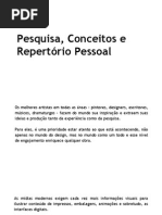 Aula 08 - Repertório Pessoal