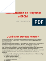 Control de Proyectos Mineros Subterraneos