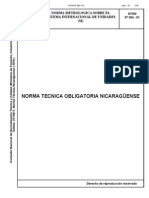 NTON 07 004 - 01 Norma Tecnica Sobre El Sistema Internacional de Unidades SI