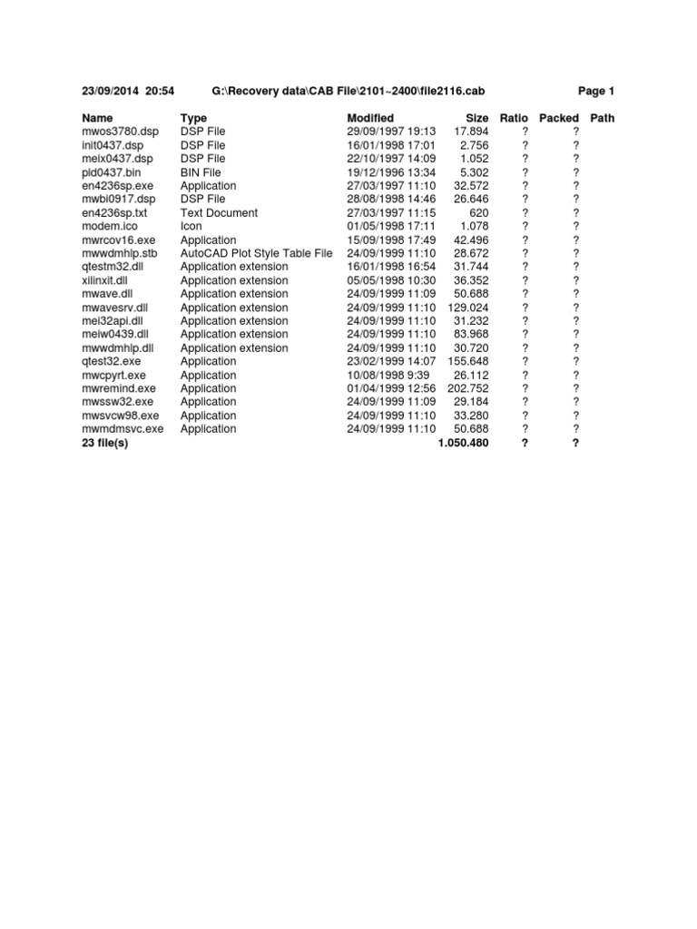 File List of DSP and Application Files | PDF | Games & Activities