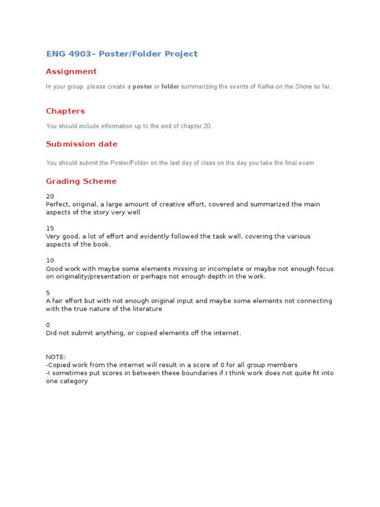 Eng 4903 Folder or Poster Project | PDF | Career & Growth | Home & Garden