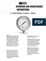 Installation, Operating and Maintenance Instructions: 6 Industrial Gauge - Nf601