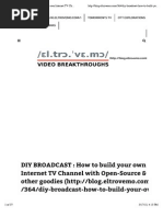 DIY BROADCAST: How To Build Your Own Internet TV Channel With Open-Source & Other Goodies - Video Breakthroughs