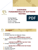 Fundamentals of Software Testing