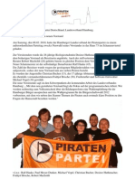 07.02.2010 Pressemitteilung Der Piratenpartei Deutschland, Landesverband Hamburg.