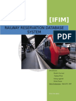 Indian Rail Reservation Database SystemIt Project