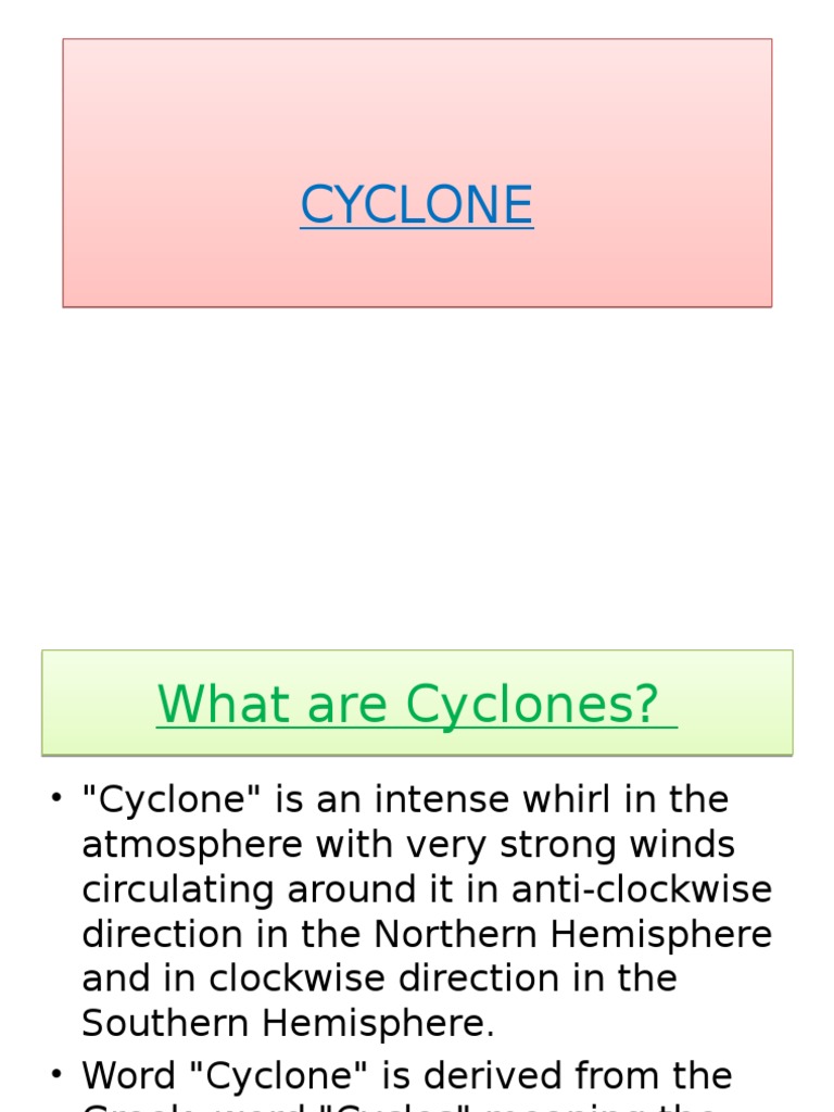 Cyclone | PDF | Eye (Cyclone) | Tropical Cyclones