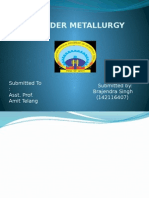 Powder Metallurgy Process Techniques