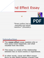 Cause and Effect Notes