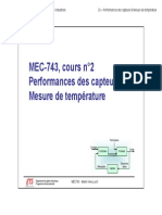 02 - Capteurs - Principes Et Performances & Mesure de Temperature PDF