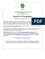 Teacher of Geography