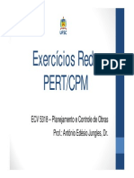 Redes PERT/CPM: Exercícios Planejamento de Obras