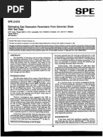 SPE Estimating Gas Desorption Parameters From Devonian Shale Well Test Data