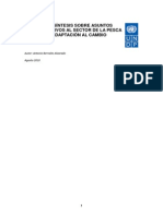 Informe de Síntesis Sobre Asuntos Clave Relativos Al Sector de La Pesca en El Perú Adaptación Al Cambio Climático