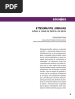 Etnografias Urbanas cultura e cidade de dentro e de perto - Cibele Saliba Rizek