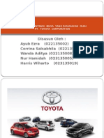 Metode Akuntansi Biaya Yang Digunakan Oleh Toyota