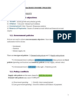 Macroeconomic Policies