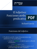 Adjetivo Posiciones