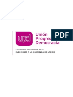 Programa Autonómico de UPyD Madrid 2015
