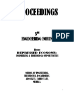 Proceedings 5th Engineering Forum, The Federal Polytechnic, Ekiti Nigeria
