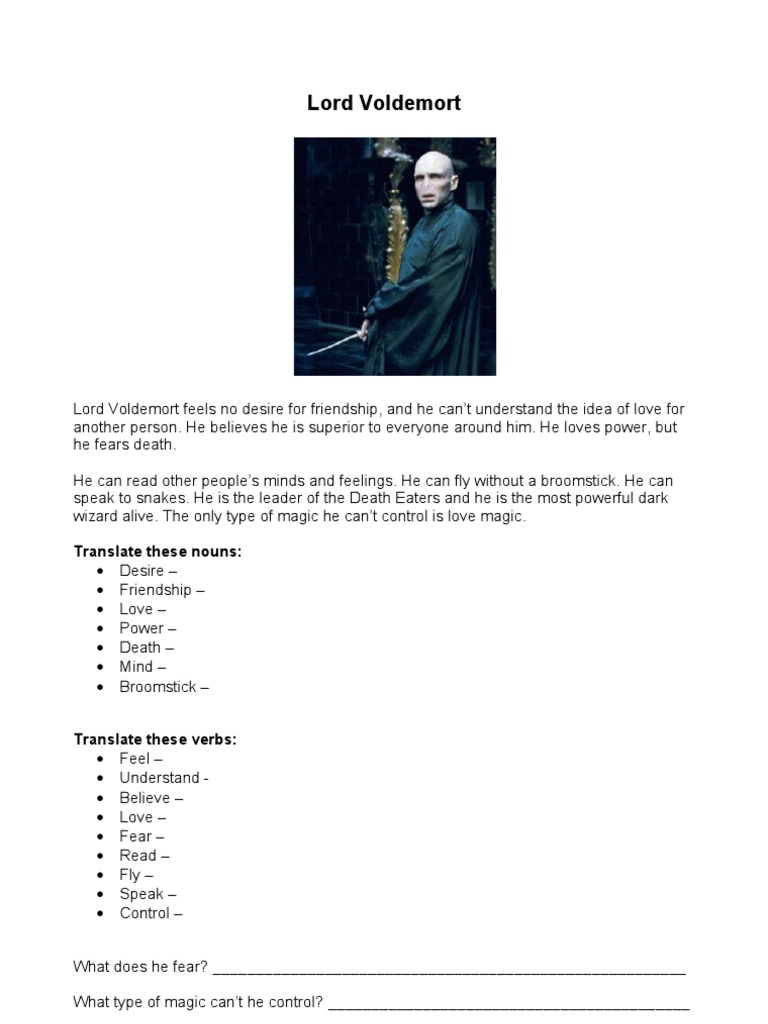 Voldemort's Powers and Limitations | PDF
