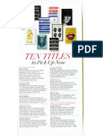 10 Titles To Pick Up Now - O Magazine, October 2013