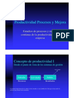 Productividad Procesos y Mejora