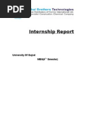 Internship Report of Mughal Brothers Technologies