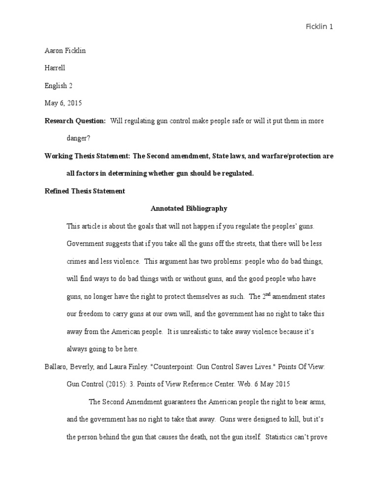 Annotated bibliography format picture