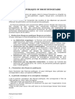 Finanace Publique Ou Droit Budgetaire