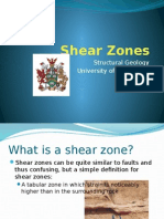 Shear Zones: Structural Geology University of Glamorgan 22/03/2012