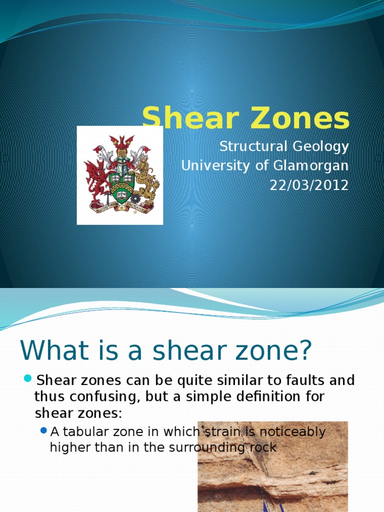 Shear Zones Structural Geology University of 22/03/2012