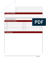 Meeting Notes Template