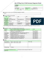 Profit Increase Diagnosis Sheet