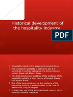 2.1 Historical Development of The Hospitality Industry