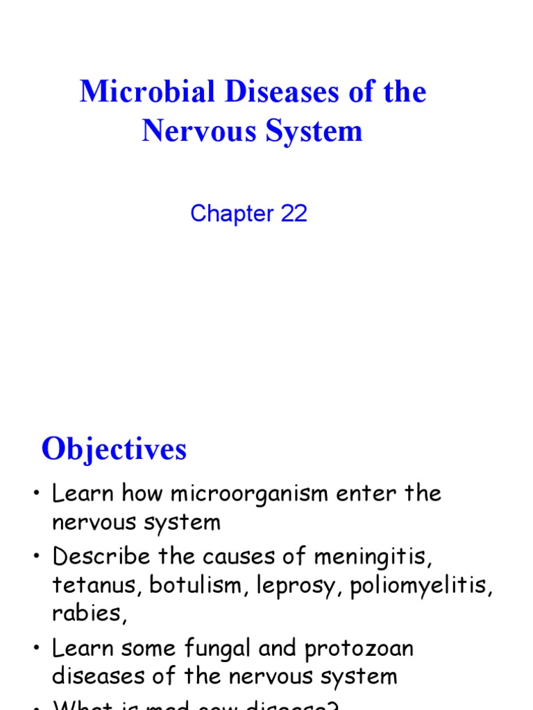 Microbial Diseases of the Nervous System | PDF | Influenza | Meningitis