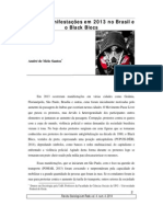 SANTOS, André de Melo - As Manifestações Em 2013 No Brasil e o Black Blocs