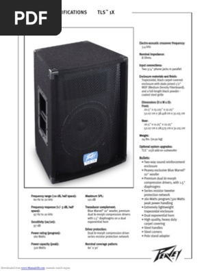 peavey tls 2 speakers