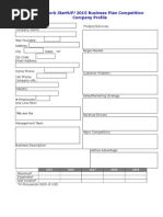 NYSTARTUP! 2015 Business Plan Template