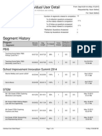 Segment History: Individual User Detail