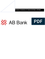 Performance Evaluation of AB Bank