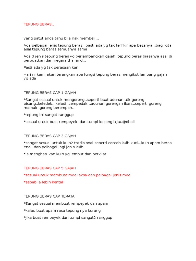 Tepung Beras Pdf