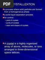 Lecture 6 - Crystallization