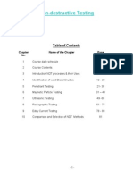 Non Destructive Testing NDT