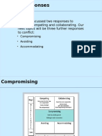 Lecture Three - Compromising, Avoiding, Accommodating