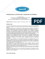 IntroduccionALaEstructuraYFuncionDeLasProteinas PDF